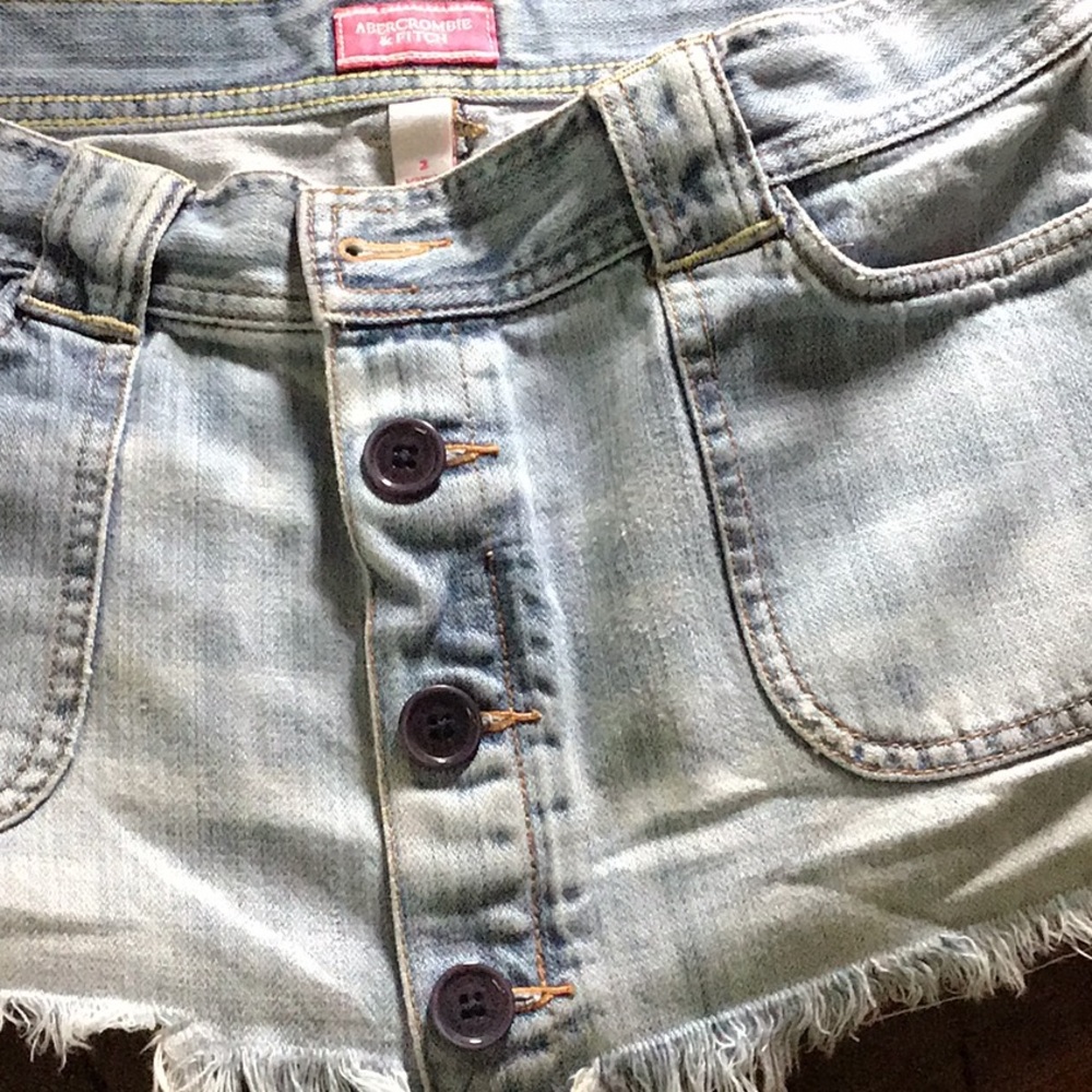 Abercrombie and Fitch light blue denim skirt